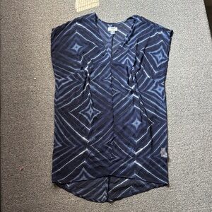 Old Navy Blue Geometric Pattern Women's swim suit cover up